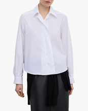 House of Dagmar Cropped Shirt White
