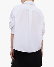House of Dagmar Cropped Shirt White