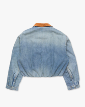 Acne Studios Denim Bomber Jacket Mid Blue