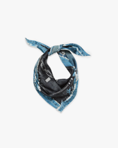 Acne Studios Printed Scarf Trompe L'oeil Black/Blue