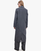 House of Dagmar Double Breasted Coat Grey