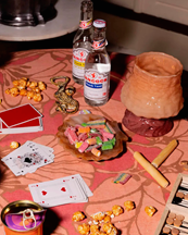 Olsson & Jensen Resin Serving Tray Amber