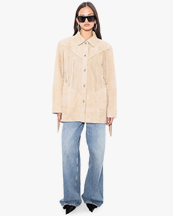 Stand Studio Estee Fringe Jacket Sand
