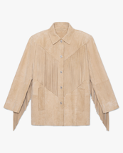 Stand Studio Estee Fringe Jacket Sand