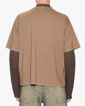 Hope Boxy Tee Faded Light Brown Jersey