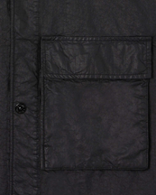 Stone Island 1200003 Buttoned Nylon Overshirt Black