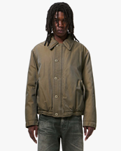 Our Legacy Auto Jacket Taupe Smoke Twinshade Twill
