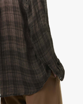 Our Legacy Above Shirt Penumbra Check Sheercoat Linen