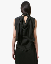 Our Legacy Virtuous Top Still Black Calm Cupro Cotton