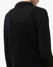 Our Legacy Mazzy Polo Black Fuzzy Alpaca