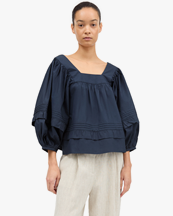Skall Studio Alice Blouse Dark Navy