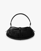 Ganni Kat Baguette Bag Black