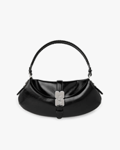 Ganni Kat Baguette Bag Black