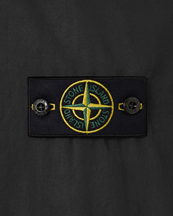 Stone Island 1200008 Brushed Cotton Zip Overshirt Charcoal