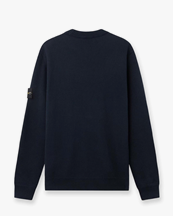 Stone Island 5100154 Ribbed Cotton Crewneck Sweater Navy Blue