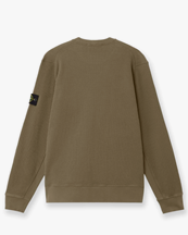 Stone Island 6100056 Waffled Cotton Sweatshirt Military Green
