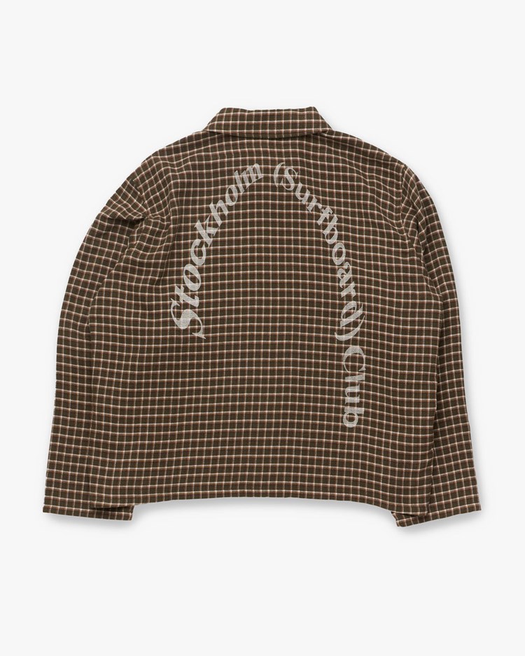 Stockholm Surfboard Club Club Overshirt Green Check