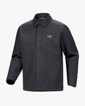 Arc'teryx Sawyer Wool Overshirt M Black Heather