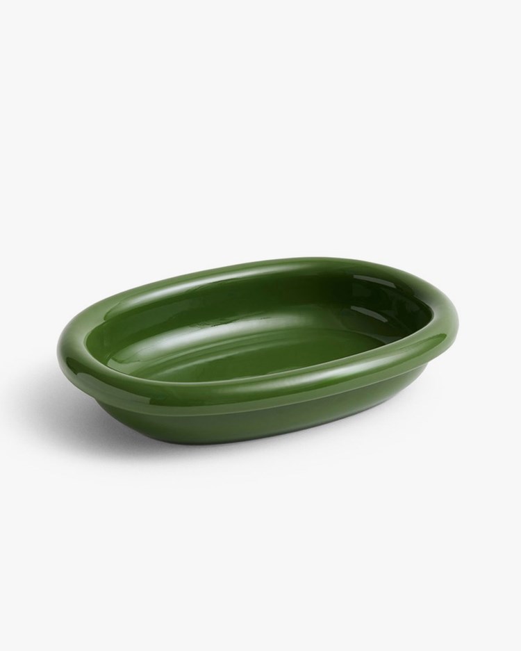 Hay Barro Oval Dish S Green