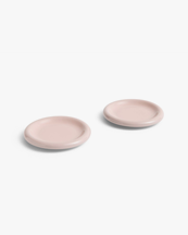 Hay Barro Plate Set Of 2 Ø18 Pink