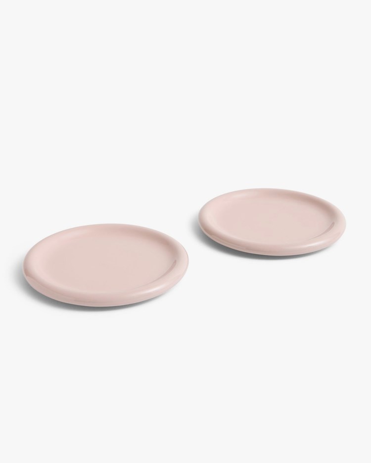 Hay Barro Plate Set Of 2 Ø24 Pink