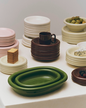 Hay Barro Plate Set Of 2 Ø24 Pink