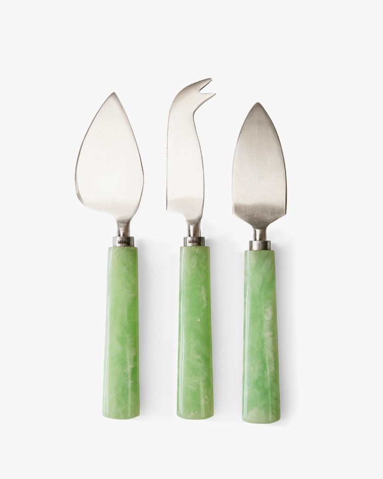 HK Living Cheese Knives Set Of 3 Sage