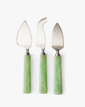 HK Living Cheese Knives Set Of 3 Sage