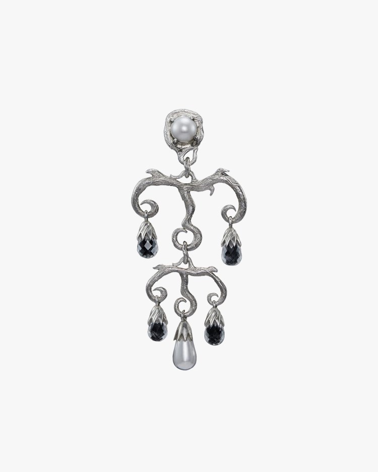 Maria Nilsdotter Secret Garden Chandelier Earring Silver