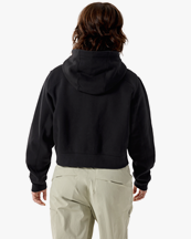 Arc'teryx Emblem Fleece Full Zip Crop Hoody W Black
