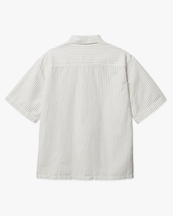 Woodbird Wang Tai Stripe Shirt White Stripe