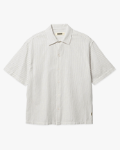 Woodbird Wang Tai Stripe Shirt White Stripe