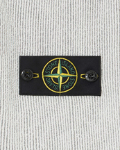 Stone Island 5100033 Cotton Bouclé Crewneck Sweater Melange Pearl Grey