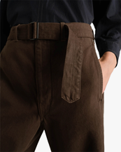 LEMAIRE Twisted Belted Pants Cacao