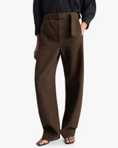 LEMAIRE Twisted Belted Pants Cacao