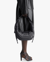 LEMAIRE Small Soft Game Bag Ash Black