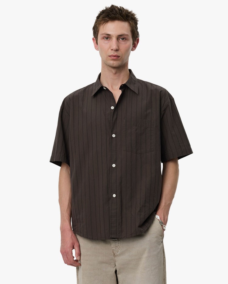 Mfpen New Input Shirt	Dark Brown Triple Stripe