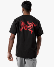 Arc'teryx Kragg Sl Cotton Blurred Bird Ss M Black/Dynasty