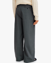 Filippa K Milo Pinstripe Trousers Mid Grey
