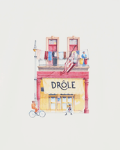 Drôle De Monsieur Drôle Café T-Shirt Off White