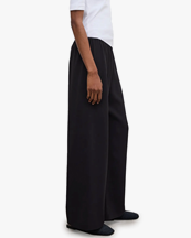 House of Dagmar Fluid Crepe Trousers Black