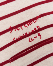 Stockholm Surfboard Club Pocket Polo Shirt Red Stripe