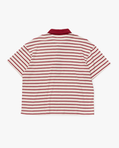 Stockholm Surfboard Club Pocket Polo Shirt Red Stripe