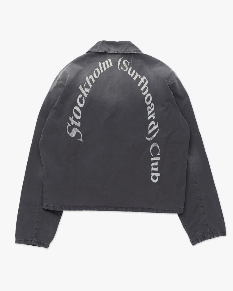 Stockholm Surfboard Club Phil Cotton Logo Jacket Black