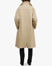 House of Dagmar Db Long Trenchcoat Khaki Beige