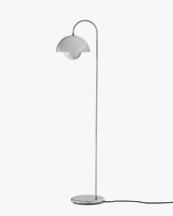 &Tradition Flowerpot Floor Lamp Vp12 Chrome Plated