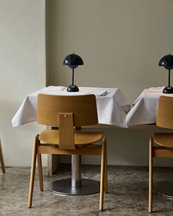 &Tradition Flowerpot Portable Lamp Vp9 Steel Blue