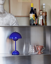 &Tradition Flowerpot Portable Lamp Vp9 Cobalt Blue
