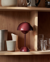 &Tradition Flowerpot Portable Lamp Vp9 Dark Plum