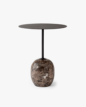 &Tradition Lato Table Ln8 Warm Black & Emperador